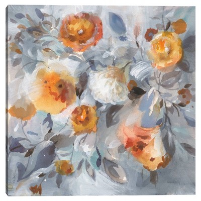 30" x 30" Floral Uplift by Dahui Nai Unframed Wall Canvas - Masterpiece Art Gallery