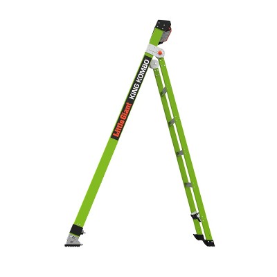  Little Giant Ladder Systems 7' ANSI Type IAA fiberglass Ladder Apple Green 