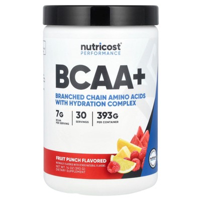 Nutricost Performance, BCAA+, Fruit Punch, 14 oz (393 g)