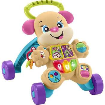 Fisher Price - Laugh, Learn, Grow & Play Baby Walker and Musical Learning Toy with Smart Stages Educational Content, Learn with Puppy​