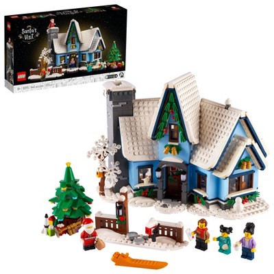 Lego Icons Santa Visit Christmas House Décor Set 10293 : Target