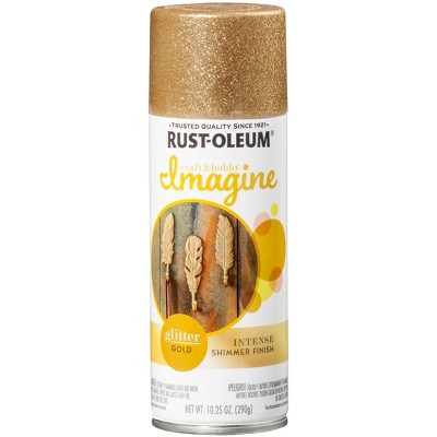 Rust-Oleum 10.25oz Imagine Glitter Spray Paint Gold