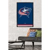 Trends International NHL Columbus Blue Jackets - Logo 21 Framed Wall Poster Prints - 2 of 4