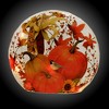 Stony Creek 9.0 Inch Fall Frosted Glass Orb Halloween Lighted Glass Accent , Thanksgiving Decor Leaves Electric (1PC) - 3 of 3