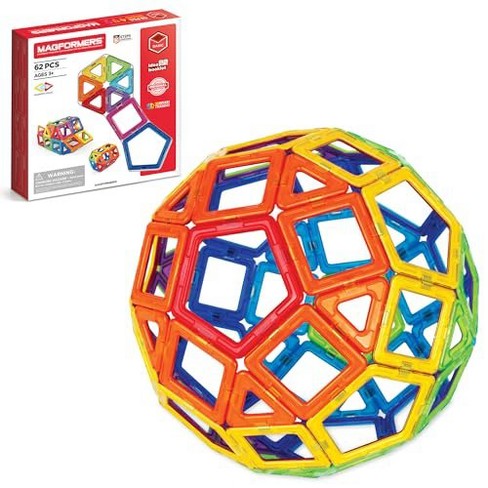 Magformers Basic Set Of 62 Pieces Of Magnetic Building Blocks Target