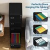 Mlezan Drawer File Cabinet: Metal, Lockable, Narrow Design for Under-Desk Storage. Fits A4/F4/Letter/Legal Files, BLack Finish, Assembly Required. - 4 of 4
