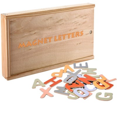 Image of Childlike Behavior Fridge Alphabet Magnets for Toddlers, Brown