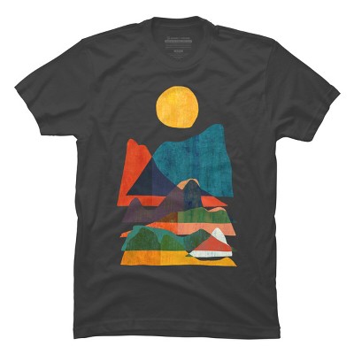 Men's Design By Humans Topography By radiomode T-Shirt