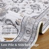 Boho Rustic Area Rugs for Living Room Washable Rug Floral Bedroom Decor Rug - 4 of 4
