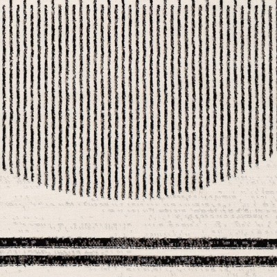 Neerbosch 6'7" Round Light Gray Geometric Area Rug