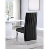 Meridian Furniture,Porsha Vegan Leather Dining Chair, Set of 2 - 3 of 4