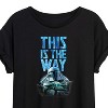 Women's - Star Wars - The Mandalorian This Is The Way Hyperspace Oversized Graphic T-Shirt - 2 of 4