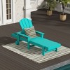 WestinTrends Malibu Reclining Chaise Lounge With Arms & Wheels - 2 of 4