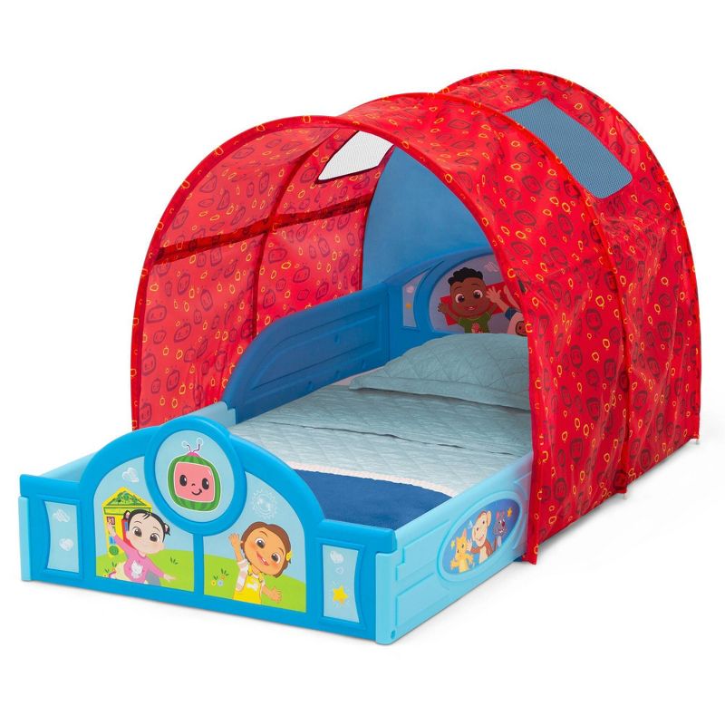 Delta Children CoComelon Sleep and Play Toddler Bed with Tent, 4 of 9