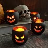 Racxily Halloween Table Decor Set of 6, Jack O Lanterns , Halloween Decorations Indoor Party Mantel Coffe Table Centerpiece Decor - 3 of 3