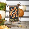 Evergreen Garden Flag Candy Corn Greetings Lustre Double Sided Indoor Outdoor Decor 18" x 12.5" - 2 of 2