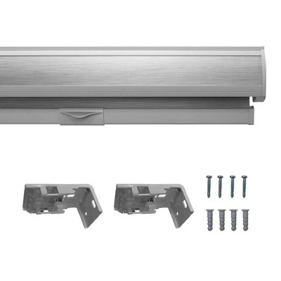 Gray Polyester Blackout Cordless Zebra Roller Shade