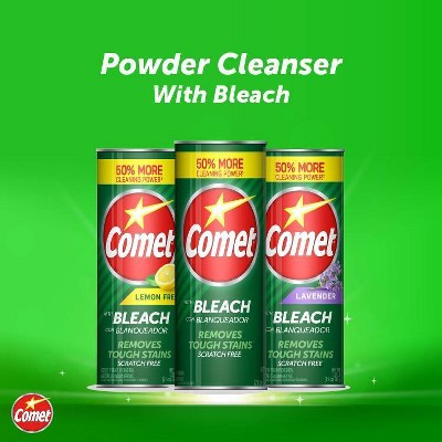 Comet with Bleach Disinfectant Cleanser Scratch Free - 21oz - Thumbnail 2
