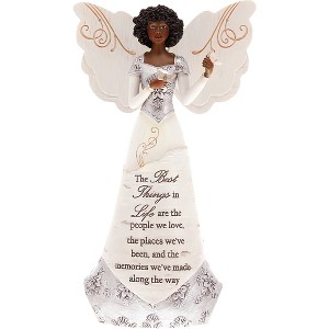 Pavilion Gift Company - Best Things in Life - 8" Angel Holding Butterflies - Decorative Objects - 1 of 4