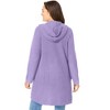 Woman Within Hoodie Shaker Cardigan - 3 of 4