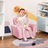 Qaba Kids Sofa Toddler Tufted Upholstered Sofa Chair Princess Couch Furniture with Diamond Decoration for Preschool Child, Pink - 3 of 4