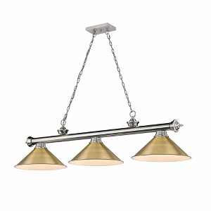 Z-Lite Cordon 3 - Light Chandelier in  Brushed Nickel - 1 of 2