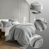 3Pcs Simple & Cozy Style Comforter Set, Premium Lightweight Breathable Chambray-like Design Solid Bedding Set for All Seasons,St. Patrick's Day Deal - 2 of 4