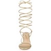 Allegra K Women's Strappy One Strap Lace Up Chunky Heels Sandals - 2 of 4