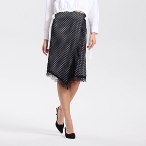 Women's Split Lace Trim A-Line Skirt - A New Day™ - 1 of 3