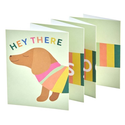 8ct Thank You Accordian Dog Cards