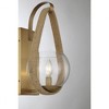 Savoy House Ashe 1 - Light Wall Light in  Warm Brass/Rope - 3 of 4