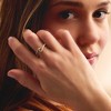 RS Pure by Ross-Simons 0.12 ct. t.w. Lab-Grown Diamond Wave Ring in 18kt Gold Vermeil - 2 of 4