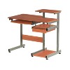 Okak 37.75IN Computer Desk with Keyboard Tray, Standing Desk with Storage Shelves, Office Desk for Living Room, Reading Room, Study - 2 of 4