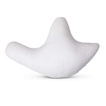 Cheer Collection W Shaped Shoulder Support Pillow with Velour Washable Cover