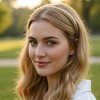 Unique Bargains Women's Solid Color Hairband 1 Set - 2 of 4