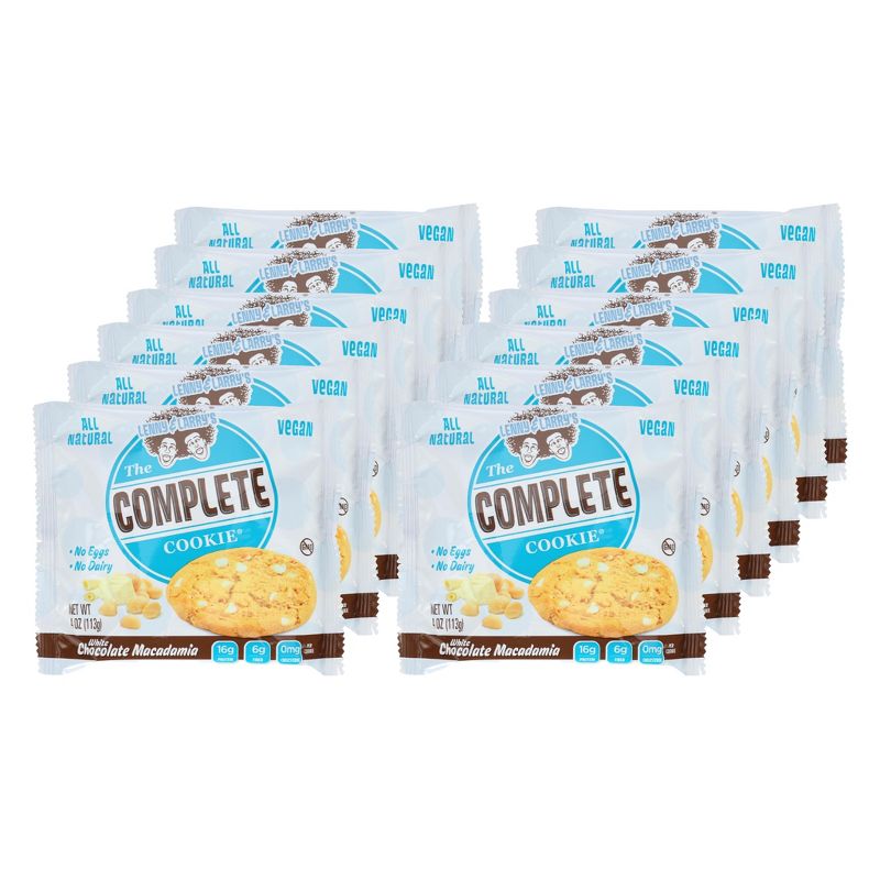 Lenny & Larry's The Complete Cookie White Chocolate Macadamia - 12 bars, 4 oz, 1 of 5