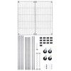 Karl Home Silver Carbon Steel Coat Rack with Rotating Wave Hook 35.4x17.7x70.9 Inches Adjustable Layer Spacing - 3 of 4