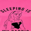 Women's - Disney Princess - Aurora Sleeping Is My Cardio Fitted Graphic T-Shirt - 2 of 3