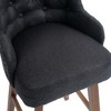 Zeus & Ruta 39.76 in. Counter Height 360 Degree Swivel Bar Stools Set of 2 with Footrest - 3 of 4