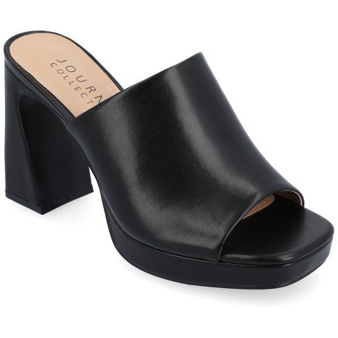 Platform sandals best sale black target