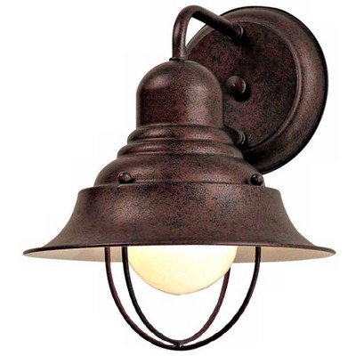 Minka Lavery Industrial Farmhouse Outdoor Wall Light Fixture Antique Bronze 10 1/4" for Post Exterior Barn Deck House Porch Yard