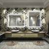 Apmir Super Bright Front & Back LED Lighted Anti-Fog Tempered Glass Bathroom/Vanity Mirror with ETL & 3-Year Warranty - 3 of 4