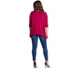 Womens Elbow Length Sleeve Open Cardigan - 24seven Comfort Apparel™ - 3 of 4
