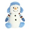 Aurora Medium White Holiday Land of Lils 8.5" Aspen Snowman Festive Stuffed Animal - 2 of 4