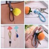 Unique Bargains Braided PU Leather Wallet Keychain with Stainless Steel Key Rings 2 Pcs - 3 of 3