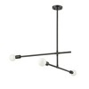 Z-Lite Modernist 3 - Light Chandelier in  Matte Black - 3 of 4