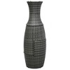 vidaXL Garden Furniture Set Gray rattan, Anthracite cushion, Black tabletop - 3 of 4