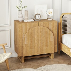 ORRD Modern 2-Door Cabinet with Adjustable Shelf & Anti-Tip Design | Handleless Storage for Bedroom, Living Room & Study - 1 of 4