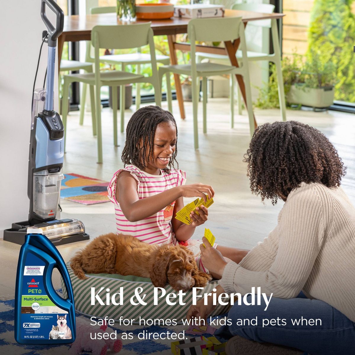 BISSELL 64oz. CrossWave & SpinWave Multi-Surface Pet Floor Cleaning Formula - 22951: Liquid Cleaner for Rugs & Floors - thumbnail 6