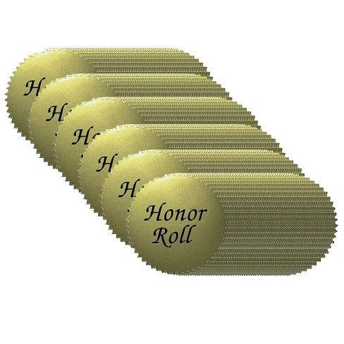 schrobben Oppervlakkig Kaliber Flipside Hayes Publishing Honor Roll Sticker 2"" Gold 50 Per Pack 6 Packs  (h-va317-6) : Target